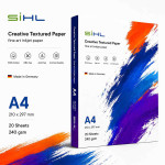  240 g/m² A4 (210x297) Matt Cotton Textured Paper